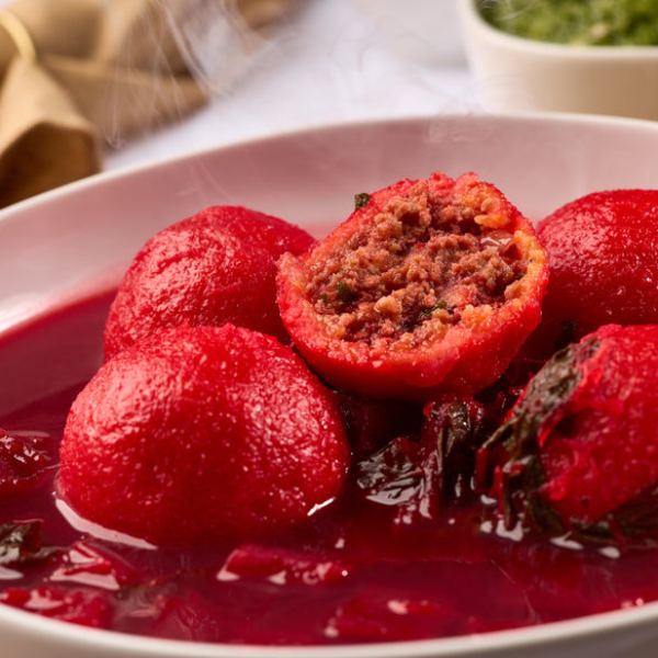 Beet Kubbeh soup