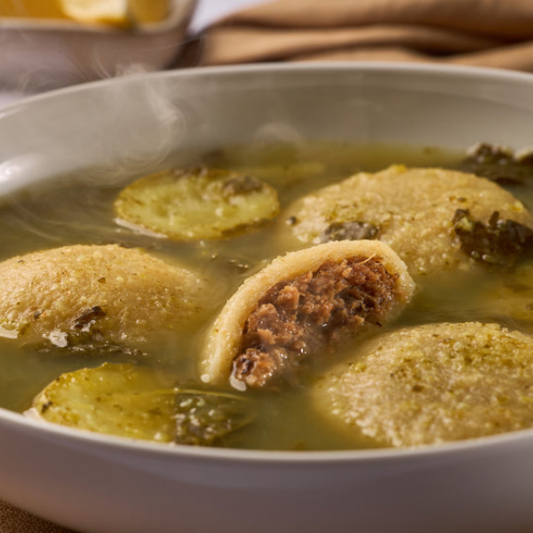 Hamusta kubbeh soup