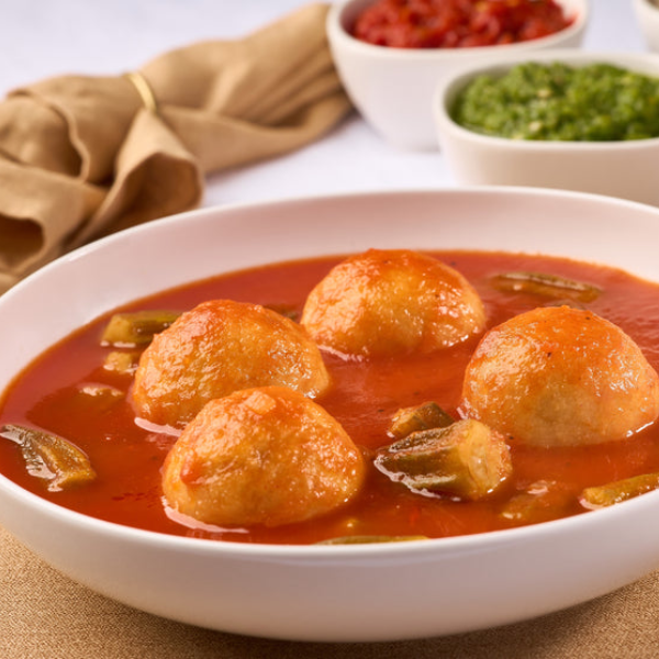 Bamia (okra) Kubbeh soup