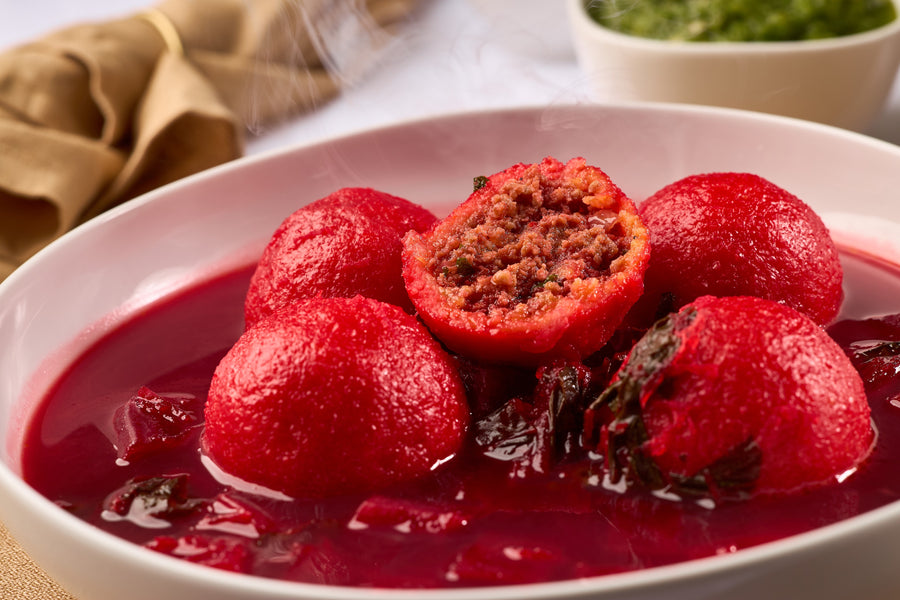 Beet Kubbeh soup